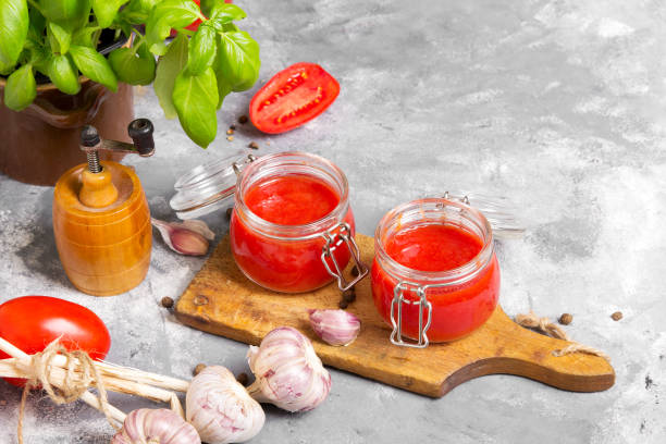 istock Tasty homemade tomato puree 1207059478