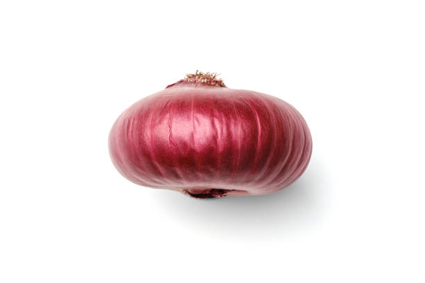 Red onion isolated on white background. Top view Red onion isolated on white background. Top view acrid taste stock pictures, royalty-free photos & images