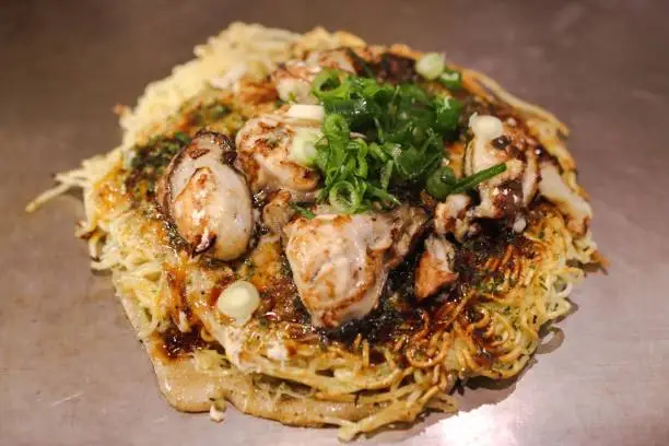 Photo of Hiroshima style Okonomiyaki