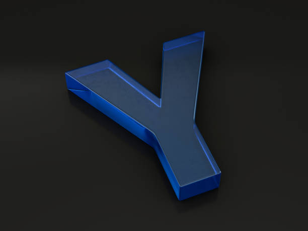 istock Glass letter Y on black 1207065600