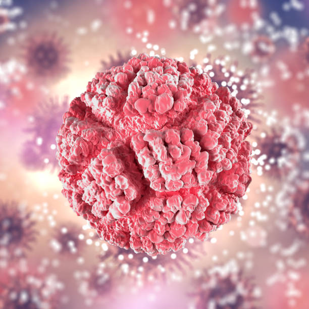 istock 3D abstract medical background with detailed virus cell 1207072687