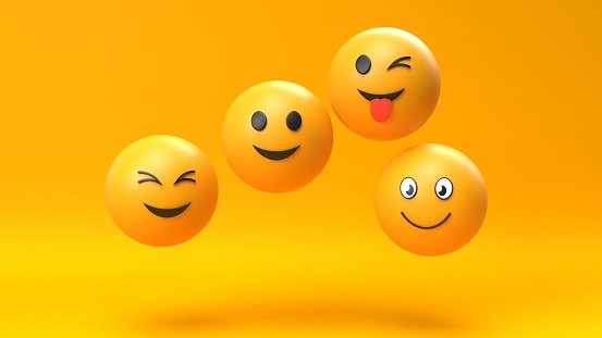Emoji fondo de carácter emoticono photo