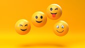 Emoji emoticon character background