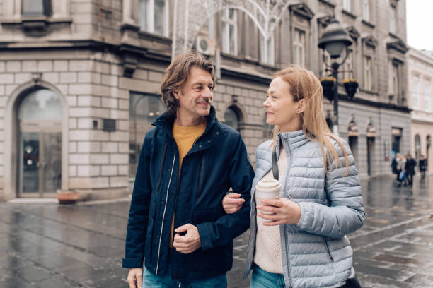 istock Mature couple enjoying their walk together 1207074324