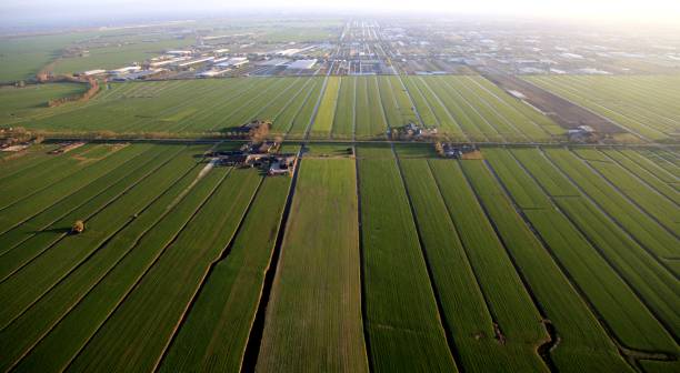 istock Dutch polderland from above 1207076274