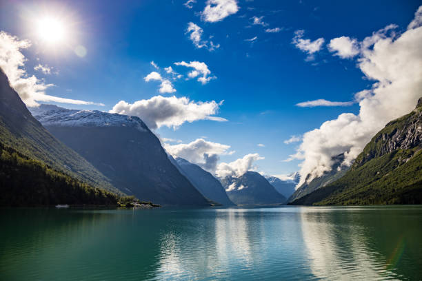 istock lovatnet lake Beautiful Nature Norway. 1207085109