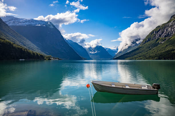 istock lovatnet lake Beautiful Nature Norway. 1207085110