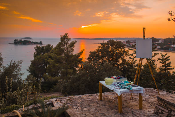 Artist's office outdoors