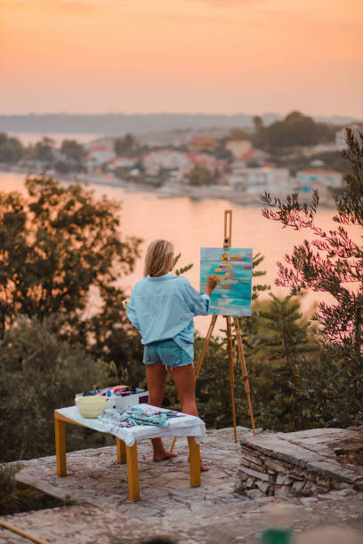 istock Young artist relaxing in nature 1207093395