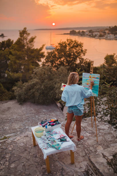 istock Young artist relaxing in nature 1207093397