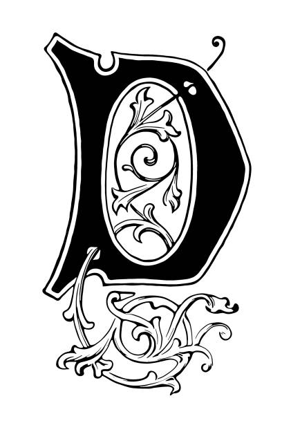 300+ Drawing Of Fancy Letter D Stock Illustrations, Royalty-Free Vector ...