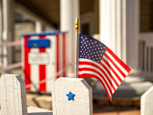 istock American Flag in San Antonio 1207095838