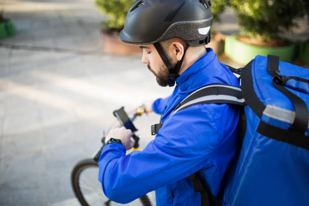 istock Food delivery man 1207108683