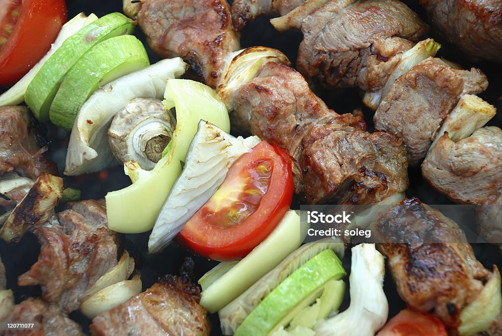 Barbecue viande et de légumes - Photo de Aliment libre de droits