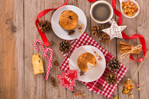 istock Panettone, italian christmas cake. 1207111727
