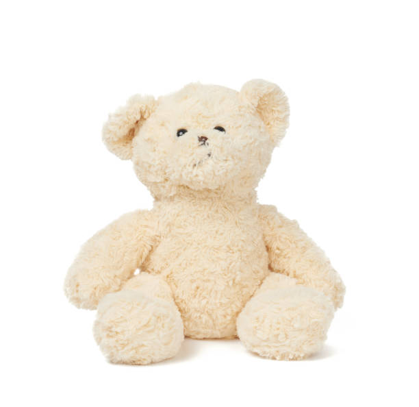 istock big curly beige teddy bear sits on a white isolated background 1207112984