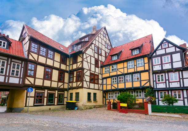 istock Timber framing architecture of Quedlinburg, Germany 1207115515