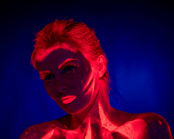 istock UV Ultraviolet Light women portrait 1207119842