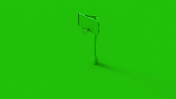istock Green Basketball Hoop 1207120013