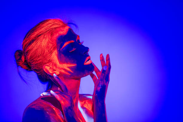 istock UV Ultraviolet Light women portrait 1207120096
