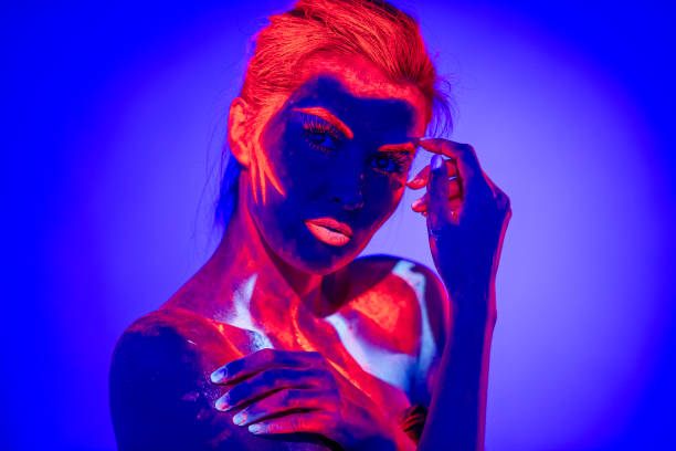 istock UV Ultraviolet Light women portrait 1207120343