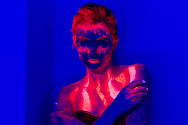 istock UV Ultraviolet Light women portrait 1207120555