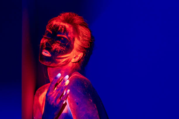 istock UV Ultraviolet Light women portrait 1207120693