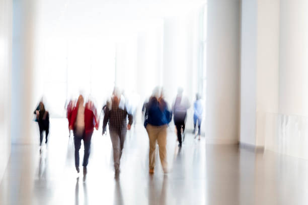 istock Motion blurred business people 1207120986