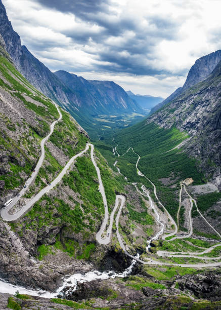 istock Norwegian mountain summer landscape in Trollstigen 1207124684