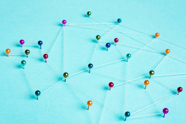 istock Concept of communication, grids, associations, communications. Social media, connection, Internet communication 1207125761