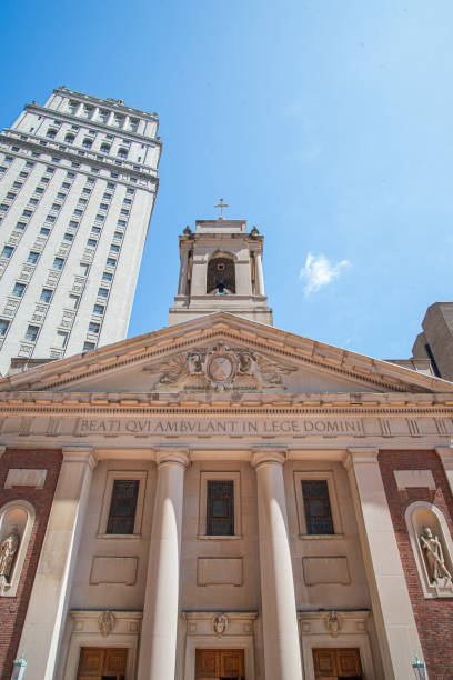 istock A small church in downtown 1207129250