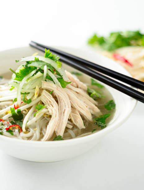 istock Vietnamese pho soup dish portrait view. 1207132888