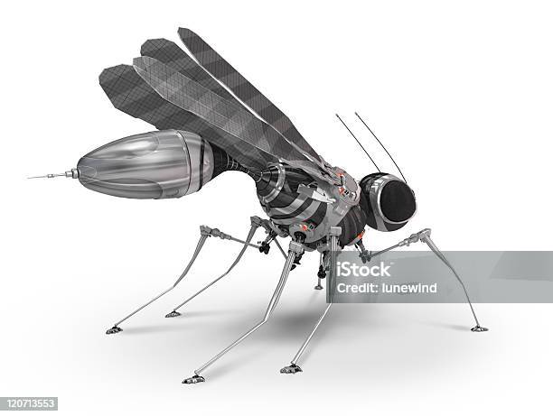 Mosquito Theft Stock Photo - Download Image Now - Robot, Insect, Machinery