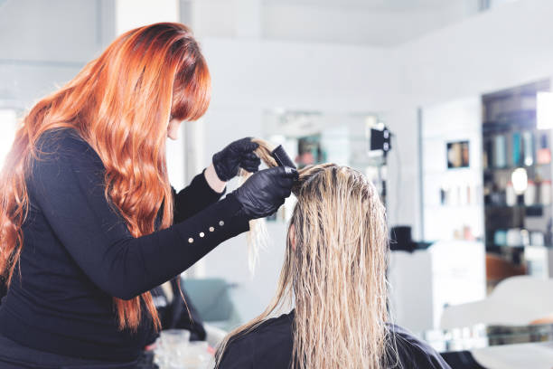 istock Long blonde hair 1207136289