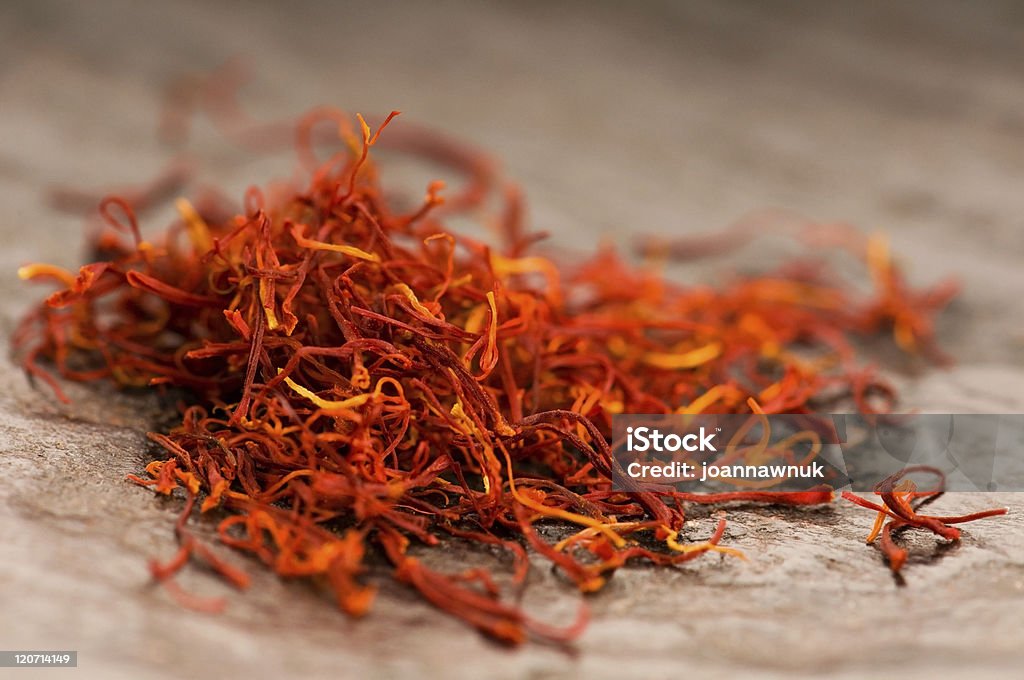 safran. herbs and spices Color Image Stock Photo