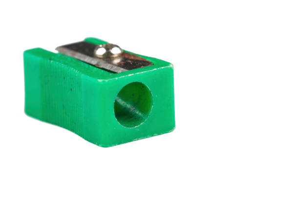 istock Old green pencil sharpener isolated on white background.Copy space. 1207144019