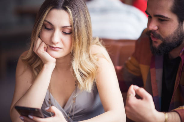 istock Couple arguing in a cafe. 1207150048