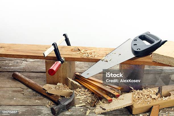 Carpenters Tools Stock Photo - Download Image Now - Art And Craft, Carpentry, Color Image