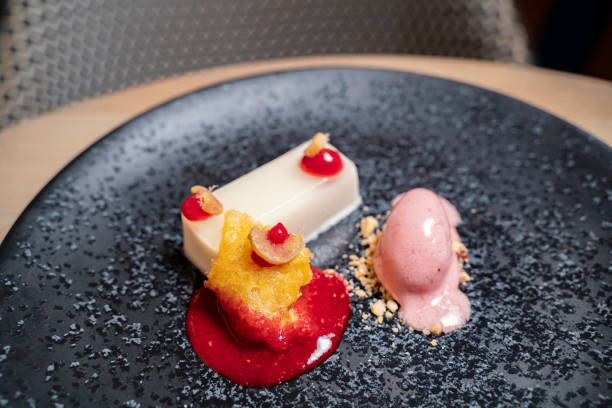 istock Closeup beautiful dessert served on a plate ready to eat 1207156613