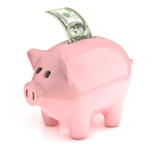istock Piggy Bank with Dollar Bill 1207164402