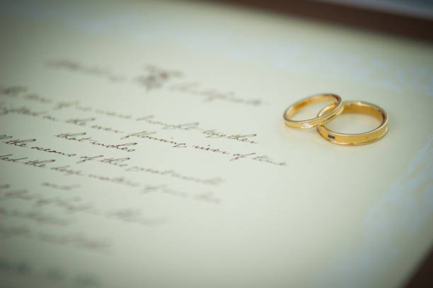istock Wedding rings with shallow depth of field 1207169373