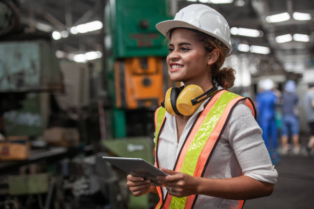 istock engineer holding digital tablet in hands while working in manufacturing plant 1207171313