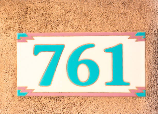 istock Ceramic Number 761 Street Address Tile 1207179281