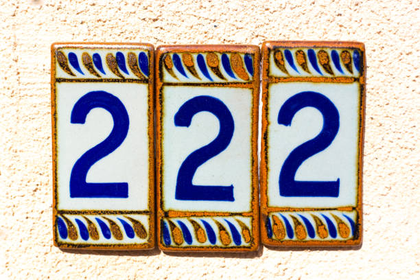 istock Ceramic Number 222 Street Address Tile 1207179362