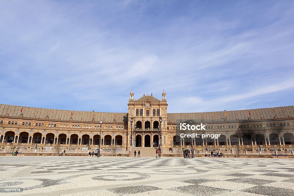 Plaza de España em Sevilha - Royalty-free Abóbada de Berço Foto de stock