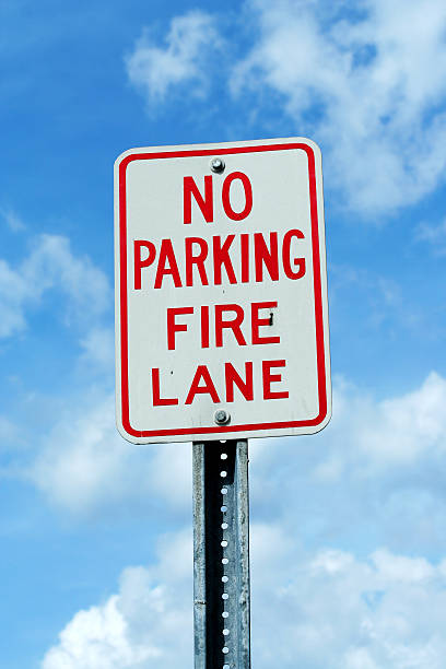 istock No parking fire lane sign 120718004