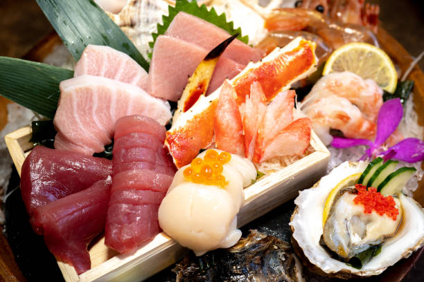 istock Fresh and delicious sashimi Japanese food 1207186700