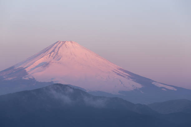 istock Mountain Fuji winter in morning 1207186862