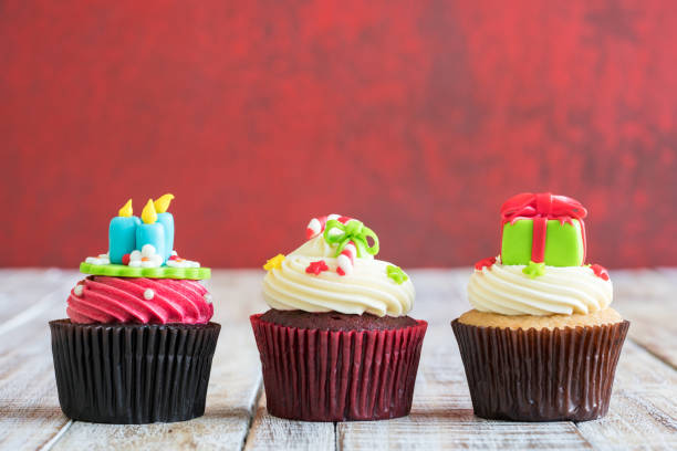 istock Christmas of cupcake 1207186948