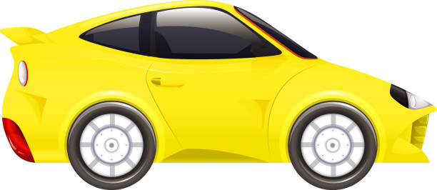 istock Racing car in yellow color on isolated background 1207187836